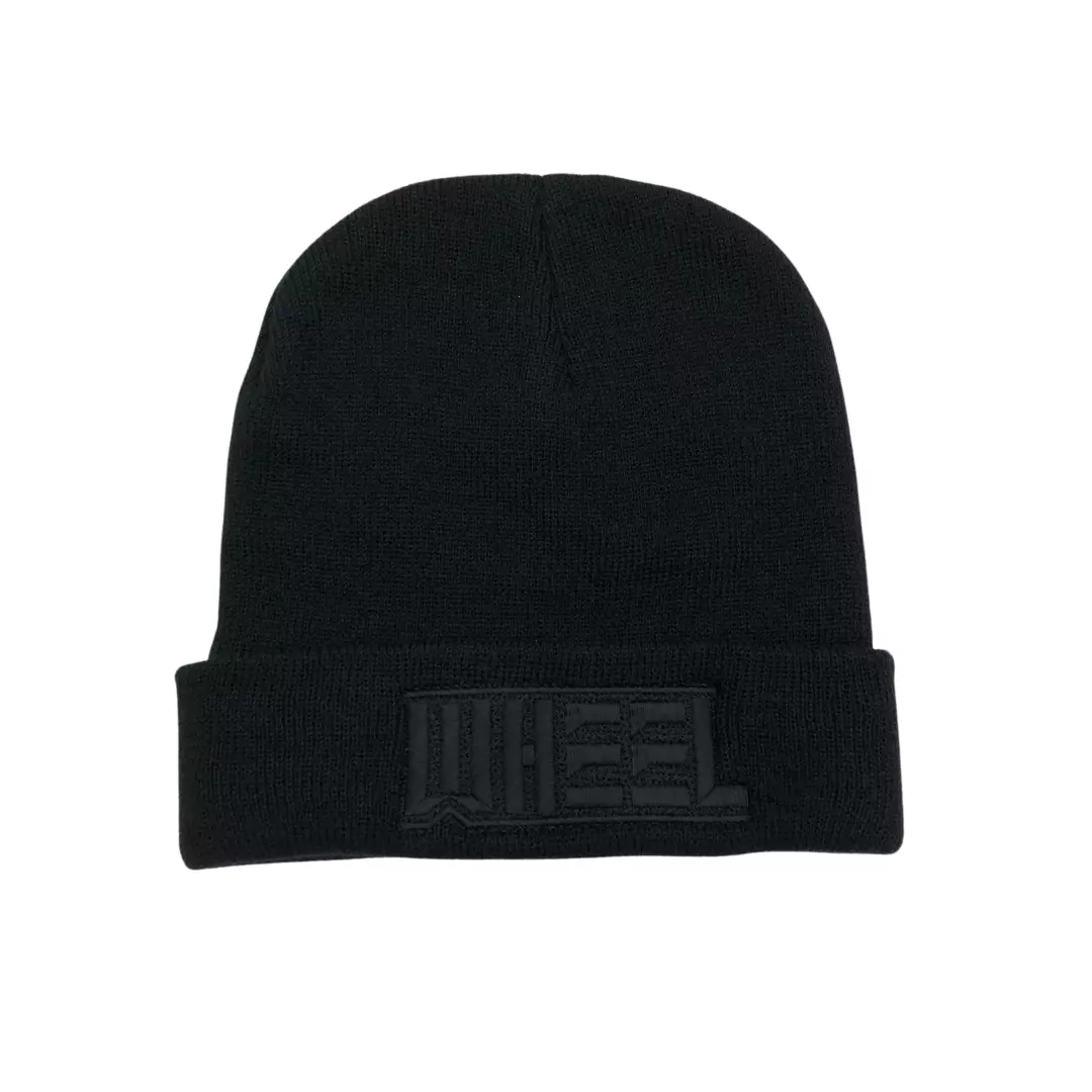 WHEEL - Logo Black On Black [BEANIE]