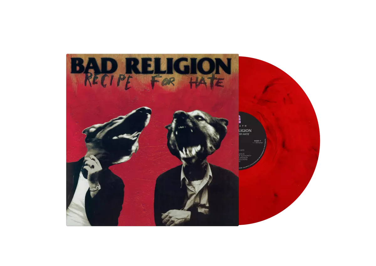BAD RELIGION - Recipe For Hate (30th Anniversary) [RED/BLACK MARBLED VINYL]