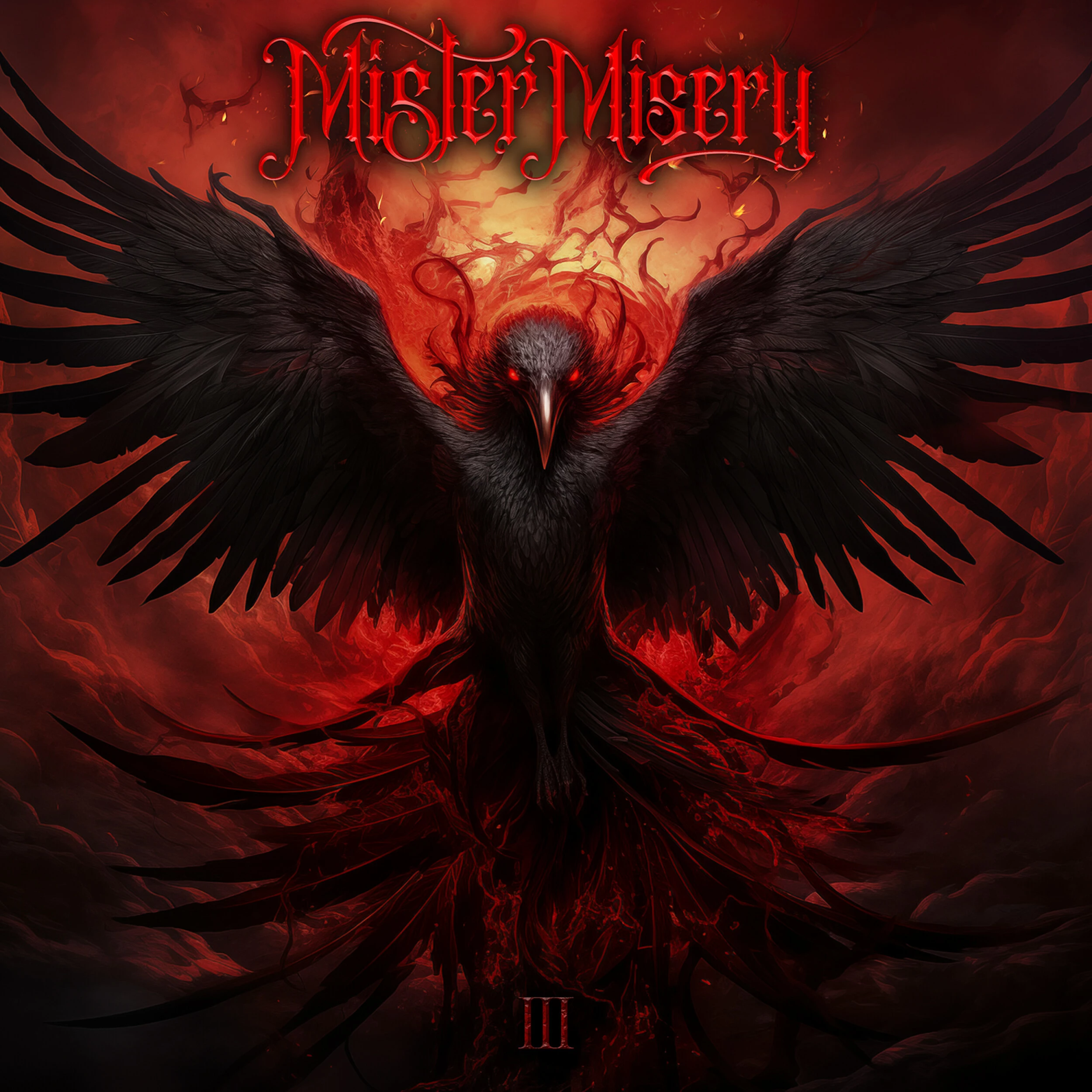 MISTER MISERY - III [TRANSPARENT RED/BLACK MARBLED LP]