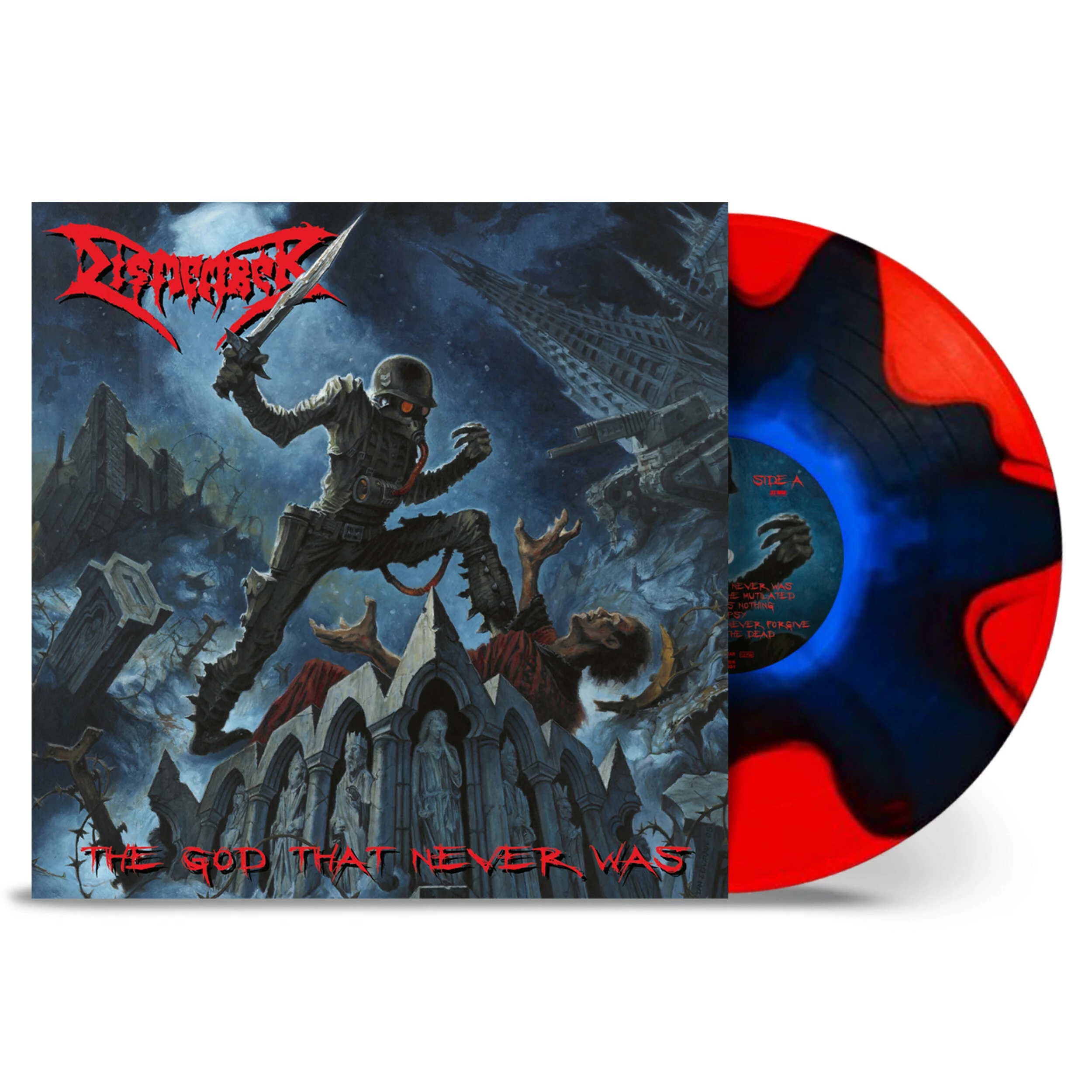 DISMEMBER - The God That Never Was [BLUE/RED SPLIT LP]