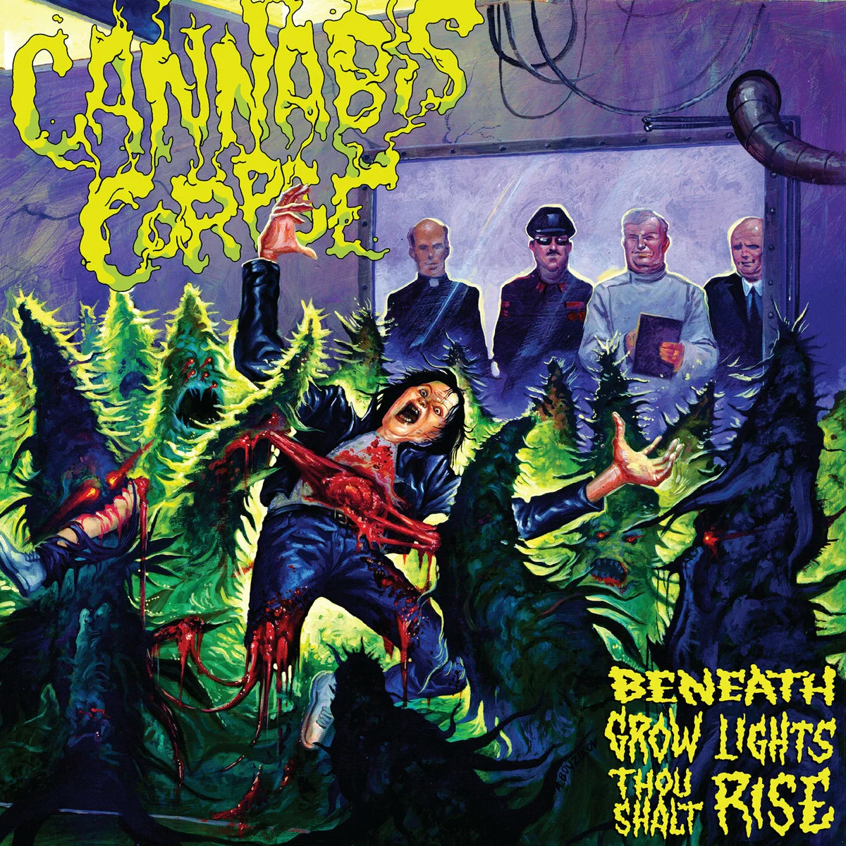 CANNABIS CORPSE - Beneath Grow Lights Thou Shalt Rise [YELLOW LP]