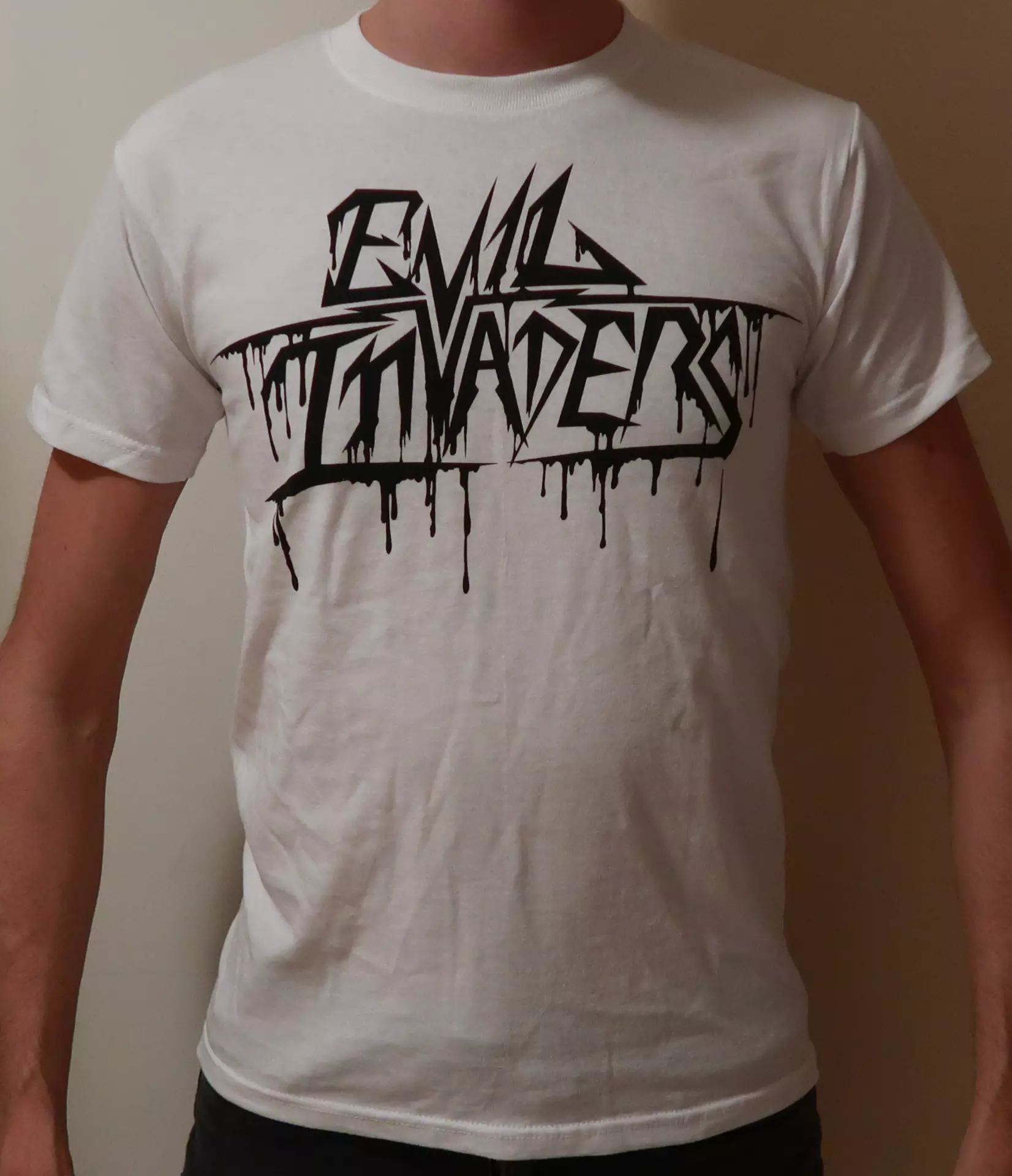 EVIL INVADERS - Feed Me Violence White Shirt