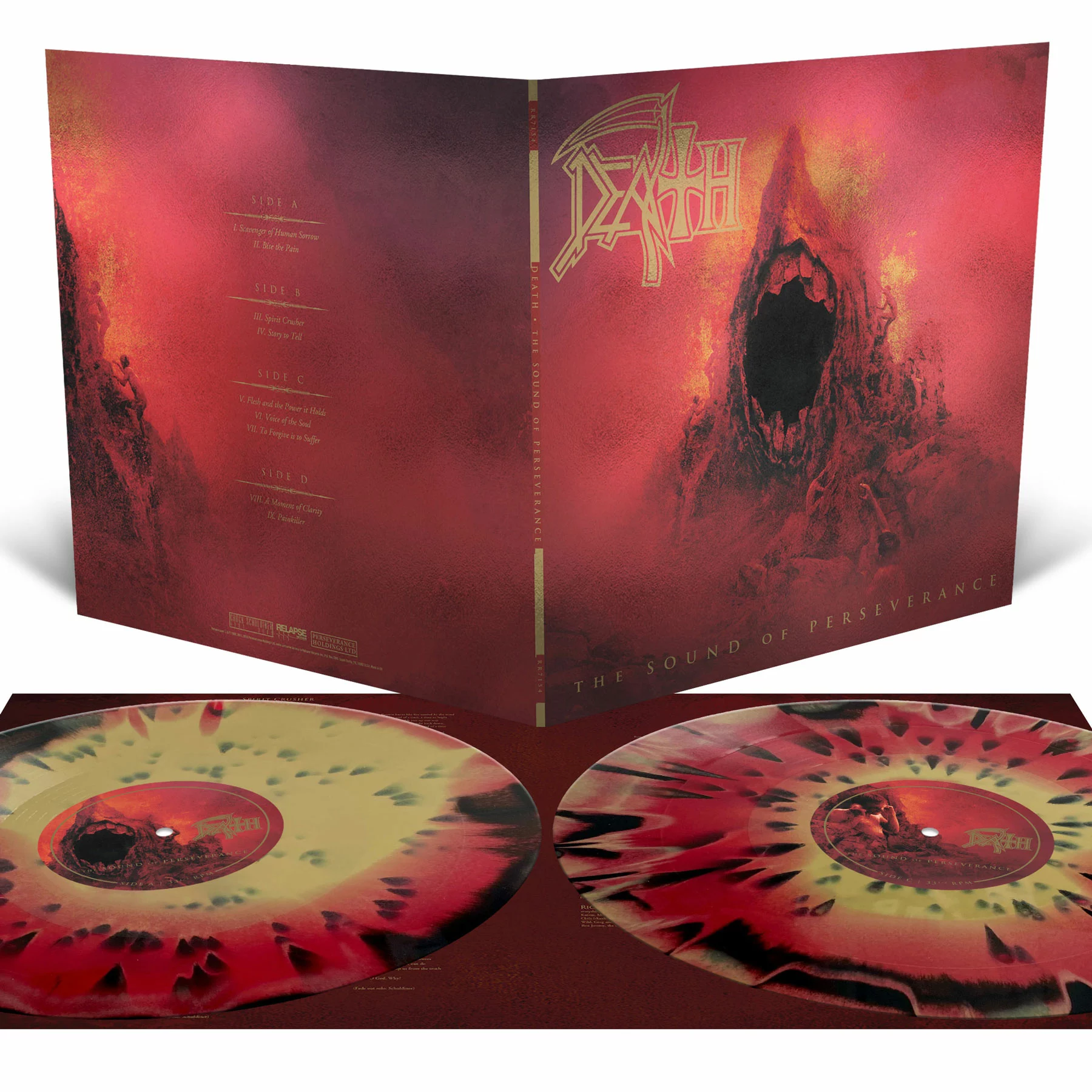DEATH - The Sound Of Perseverance (Re-Issue) [BLACK/RED/GOLD MERGE SPLATTER DLP]