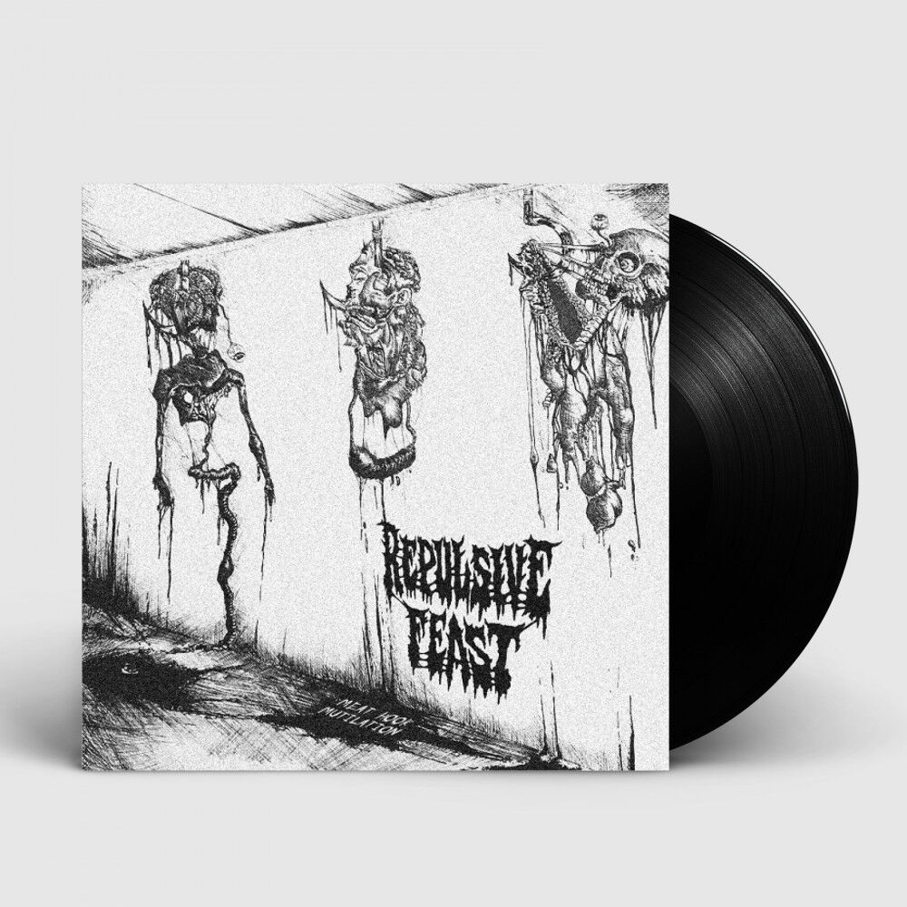 REPULSIVE FEAST - Meat Hook Mutilation [BLACK 7" EP]
