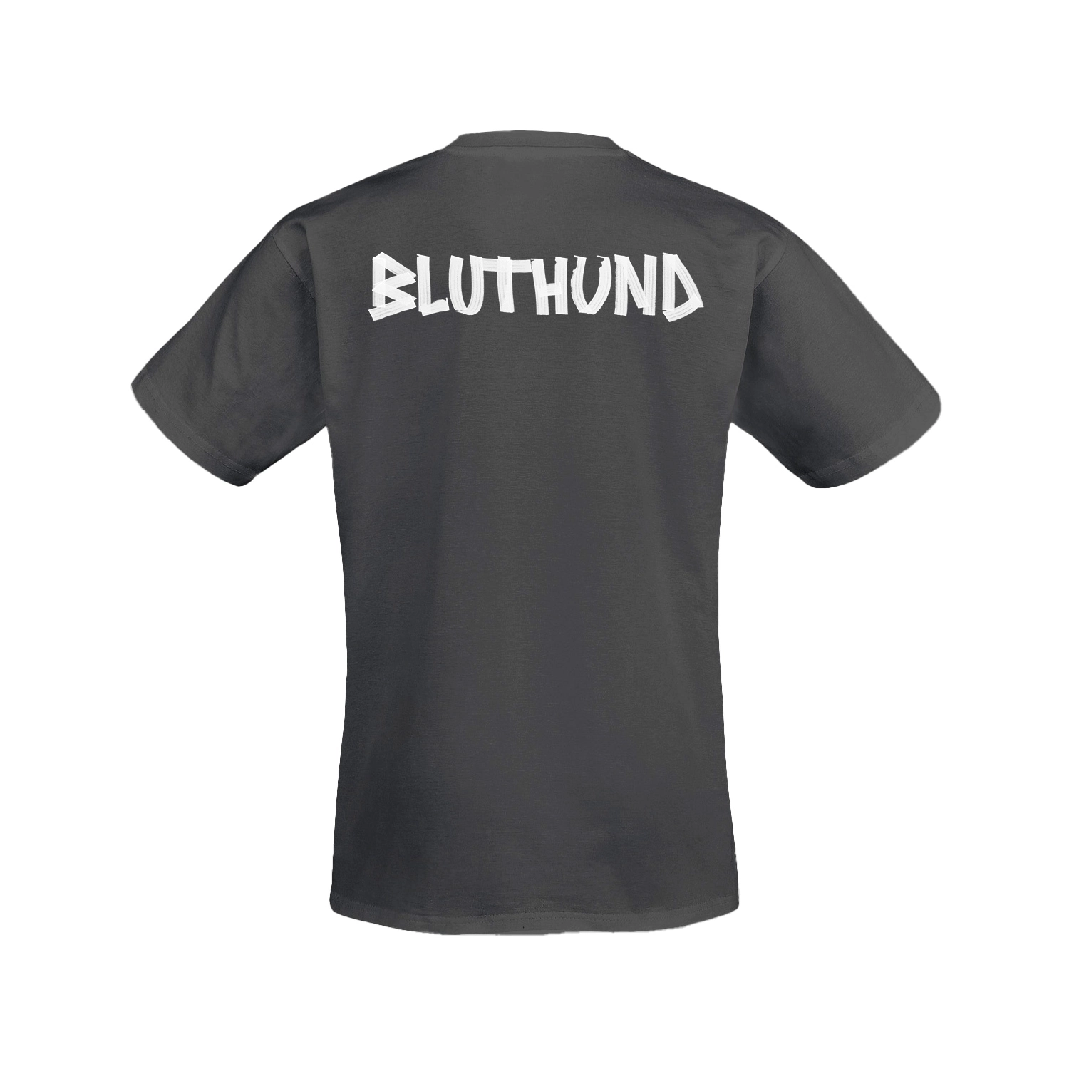 BLUTHUND - Pocket Logo Hund Grau [T-SHIRT]