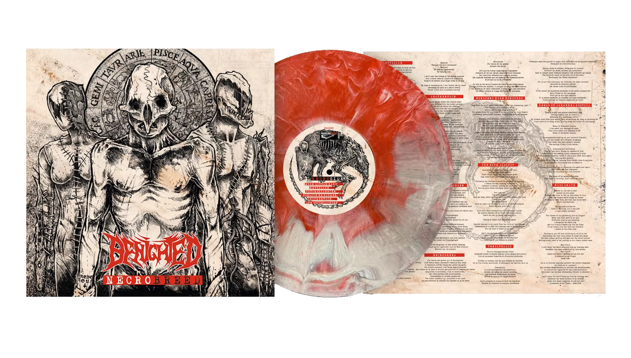 BENIGHTED - Necrobreed [RED MARBLED LP]