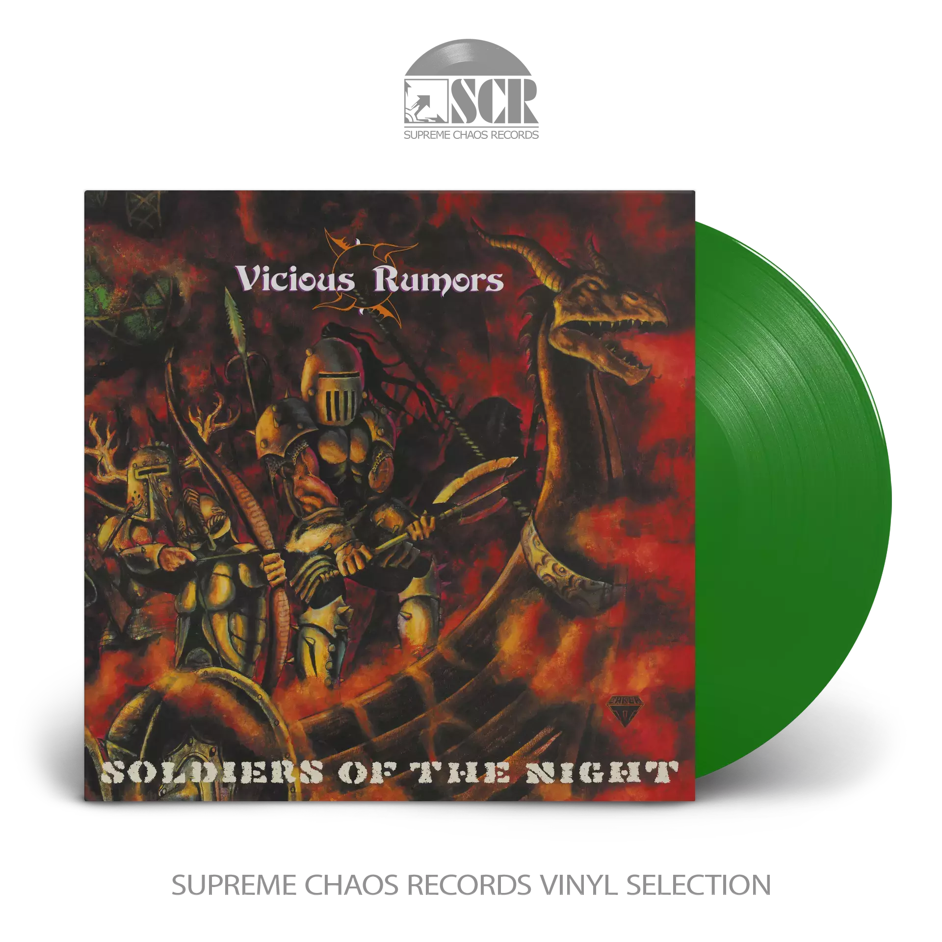 VICIOUS RUMORS - Soldiers Of The Night (Re-Issue) [TRANSPARENT GREEN LP]