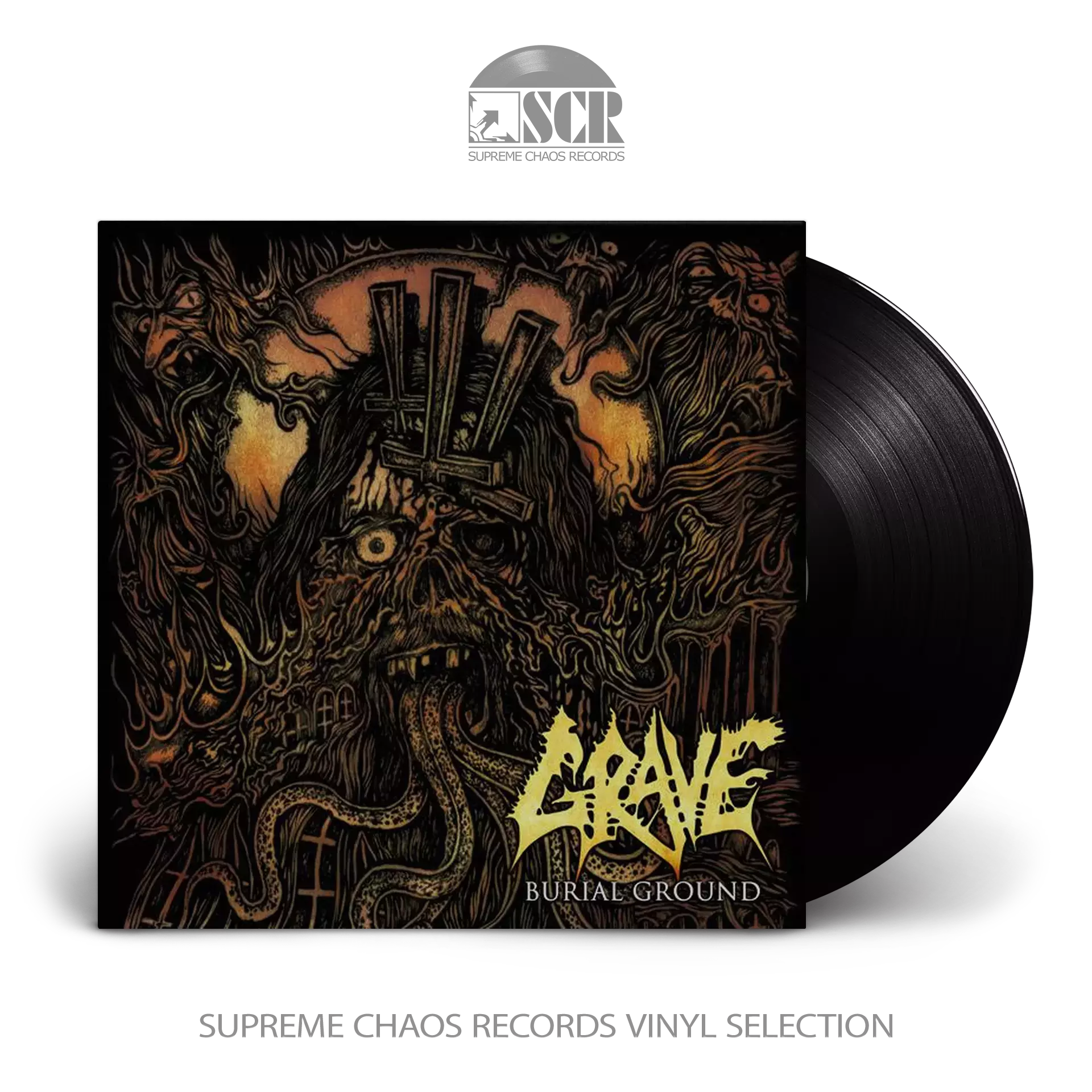 GRAVE - Burial Ground [BLACK LP]