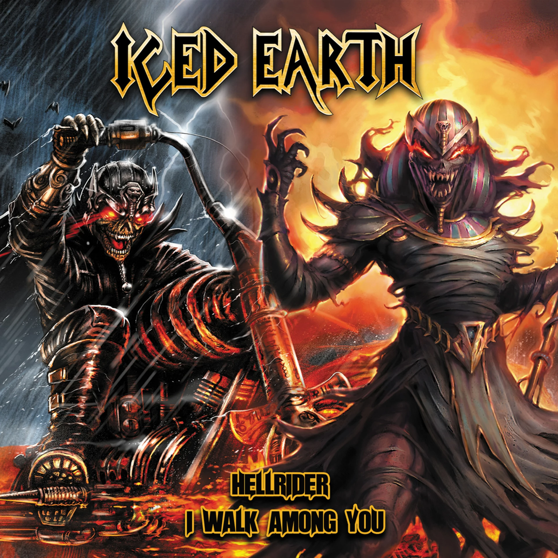 ICED EARTH - Hellrider / I Walk Among You [DIGIPAK CD]