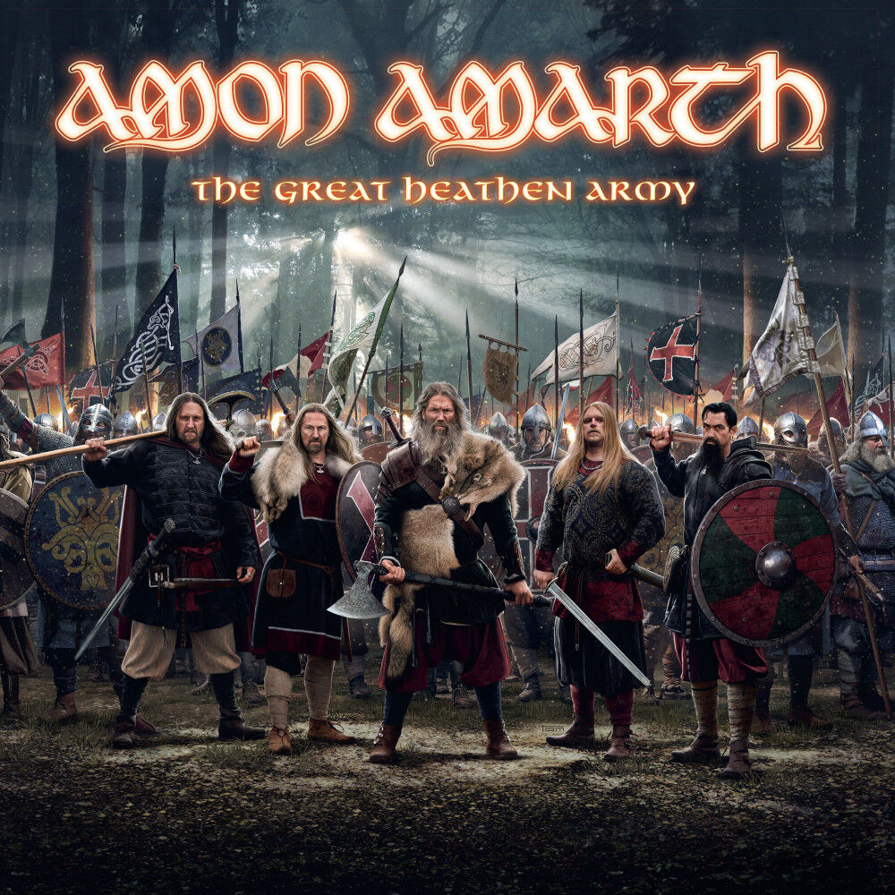 AMON AMARTH - The Great Heathen Army [FURR OFF WHITE MARBLED LP]