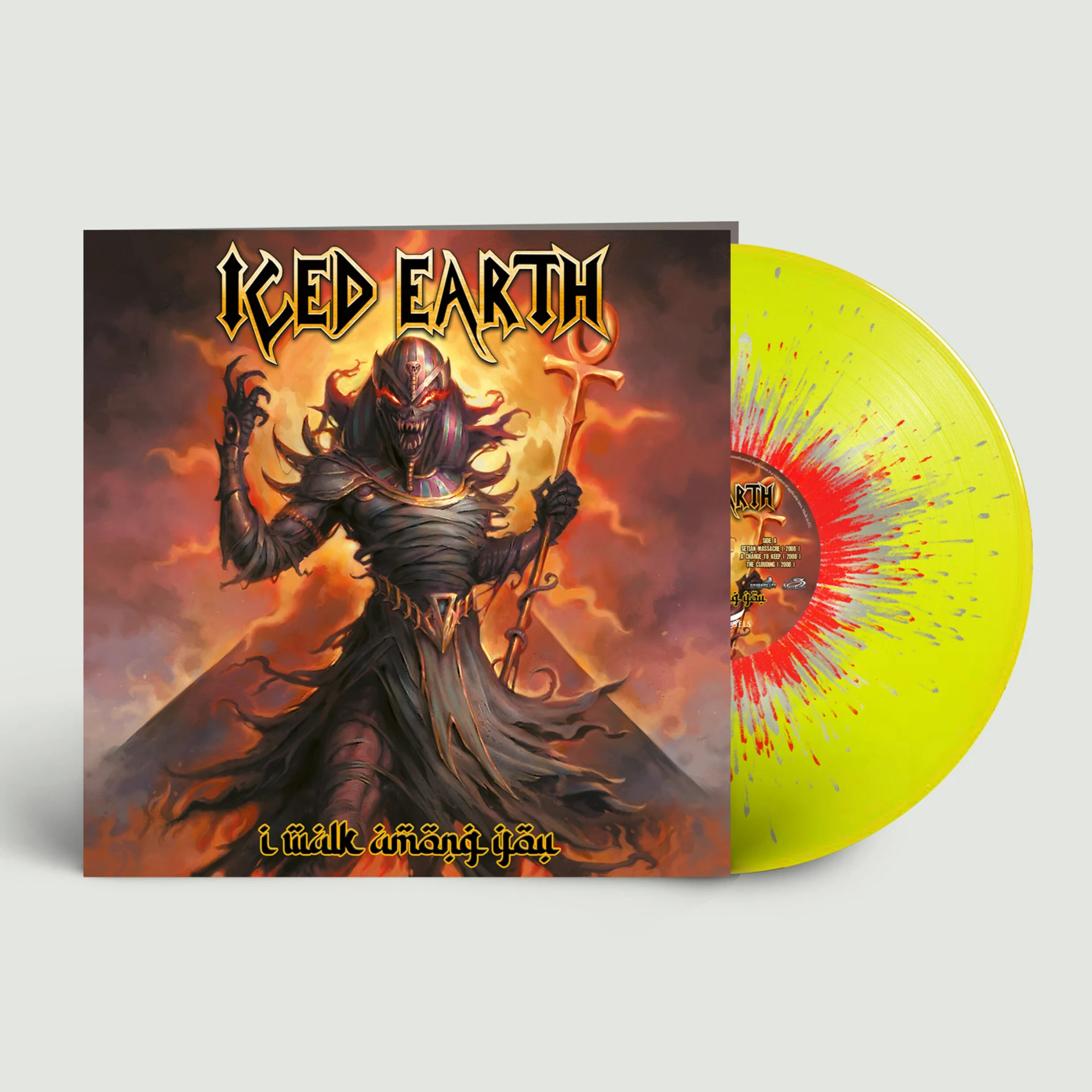 ICED EARTH - I Walk Among You [YELLOW/RED SILVER SPLATTER LP]
