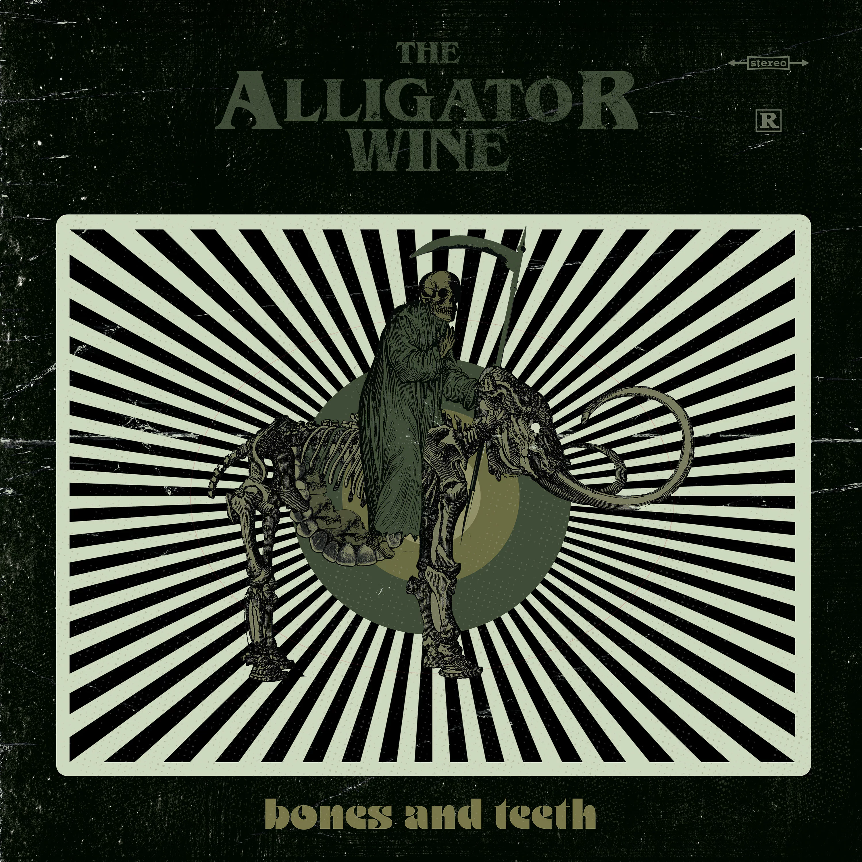 THE ALLIGATOR WINE - Bones And Teeth [MARBLED LP]