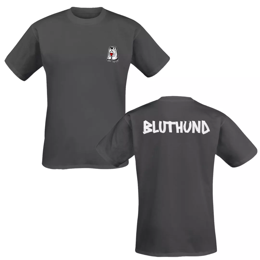 BLUTHUND - Pocket Logo Hund Grau [T-SHIRT]