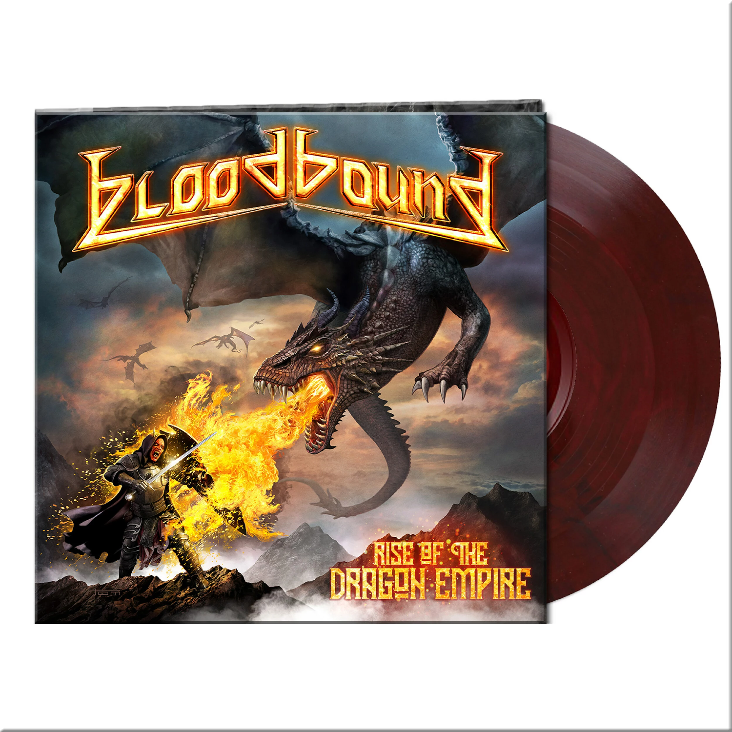 BLOODBOUND - Rise Of The Dragon Empire [CLEAR RED/BLACK MARBLED LP]