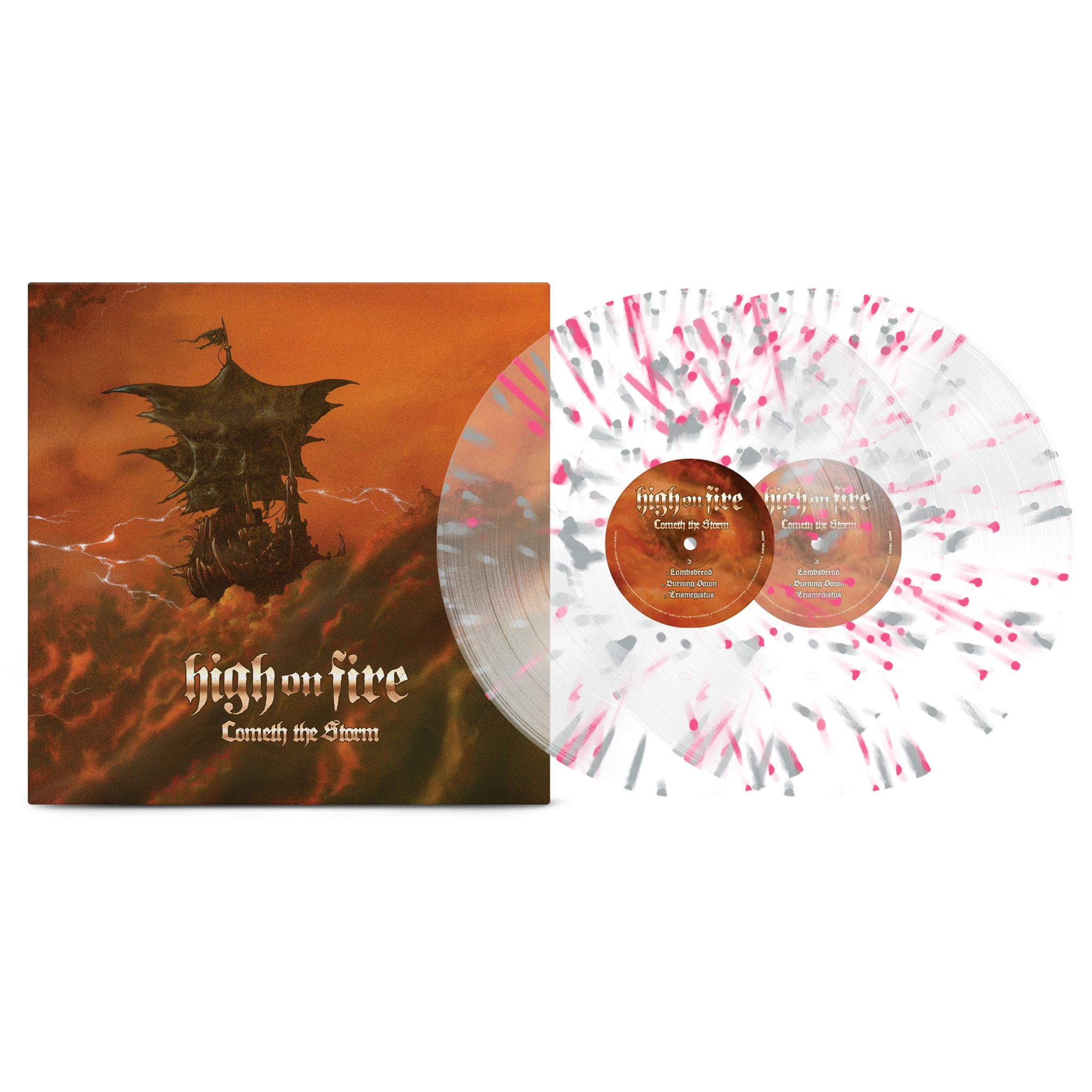 HIGH ON FIRE - Cometh The Storm [CLEAR/HOT PINK/SILVER SPLATTER DLP]