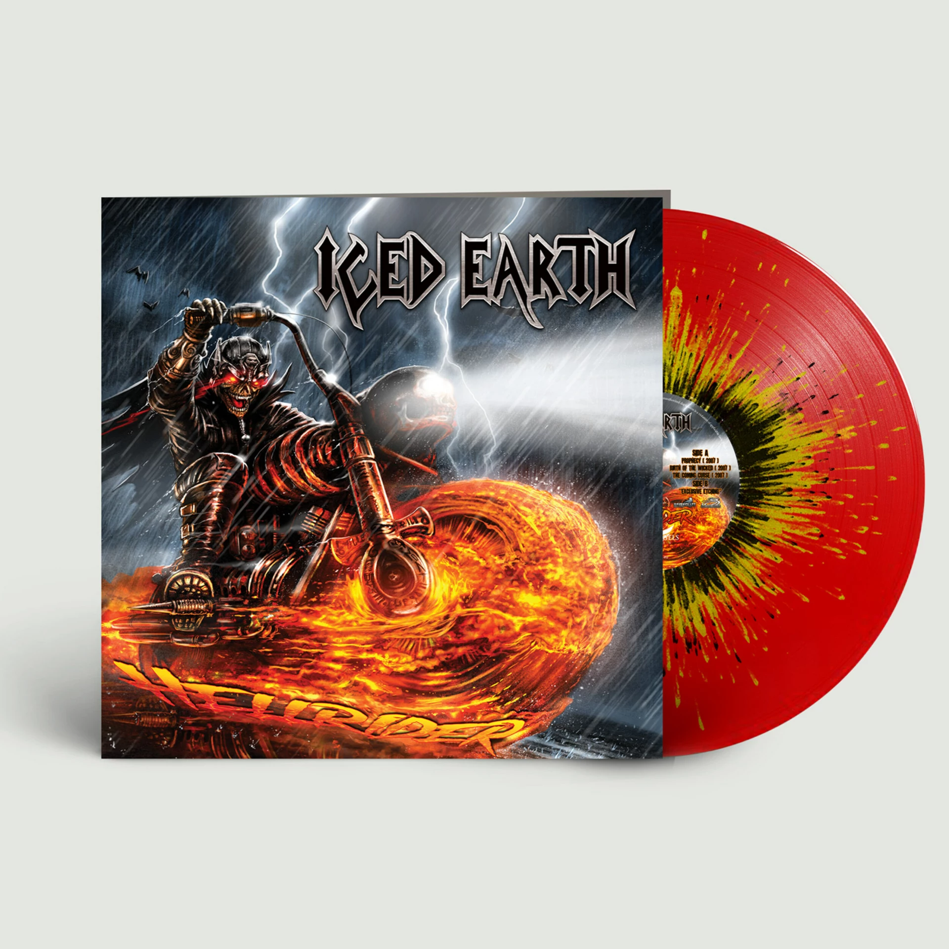 ICED EARTH - Hellrider [RED/YELLOW/BLACK SPLATTER LP]