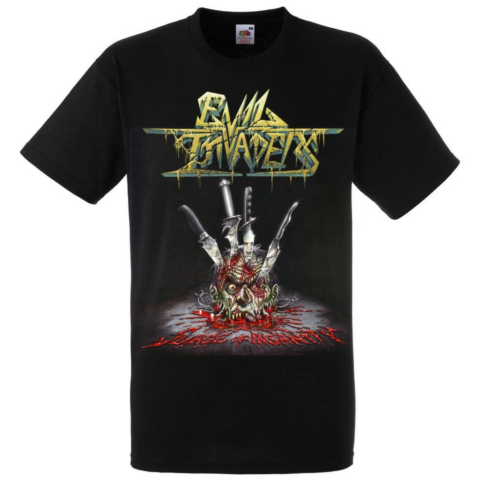 EVIL INVADERS - Surge Of Insanity Black Shirt