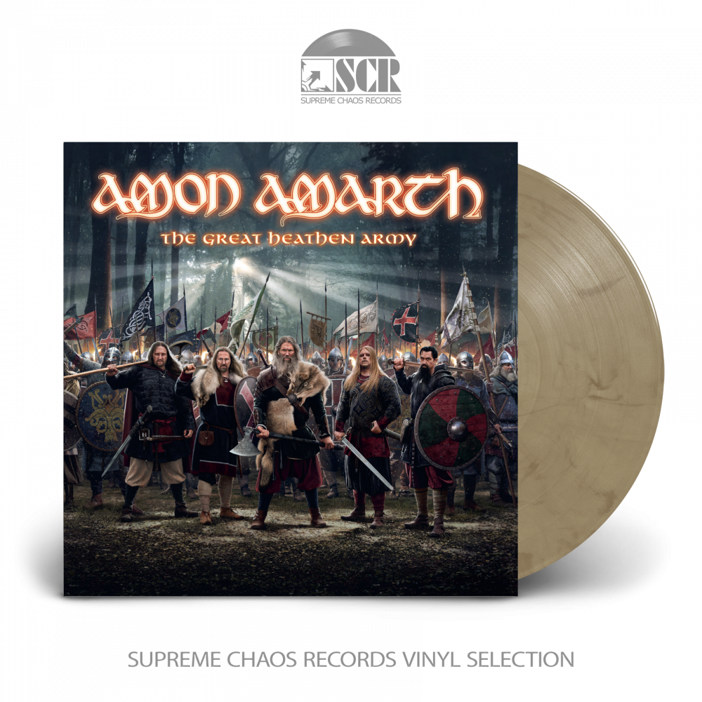 AMON AMARTH - The Great Heathen Army [FURR OFF WHITE MARBLED LP]