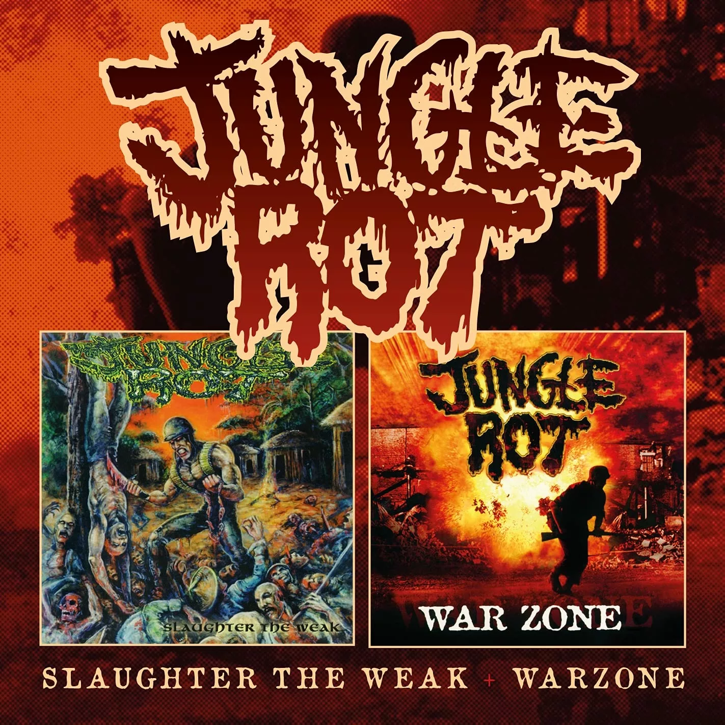 JUNGLE ROT - Slaughter The Weak / Warzone [2CD]