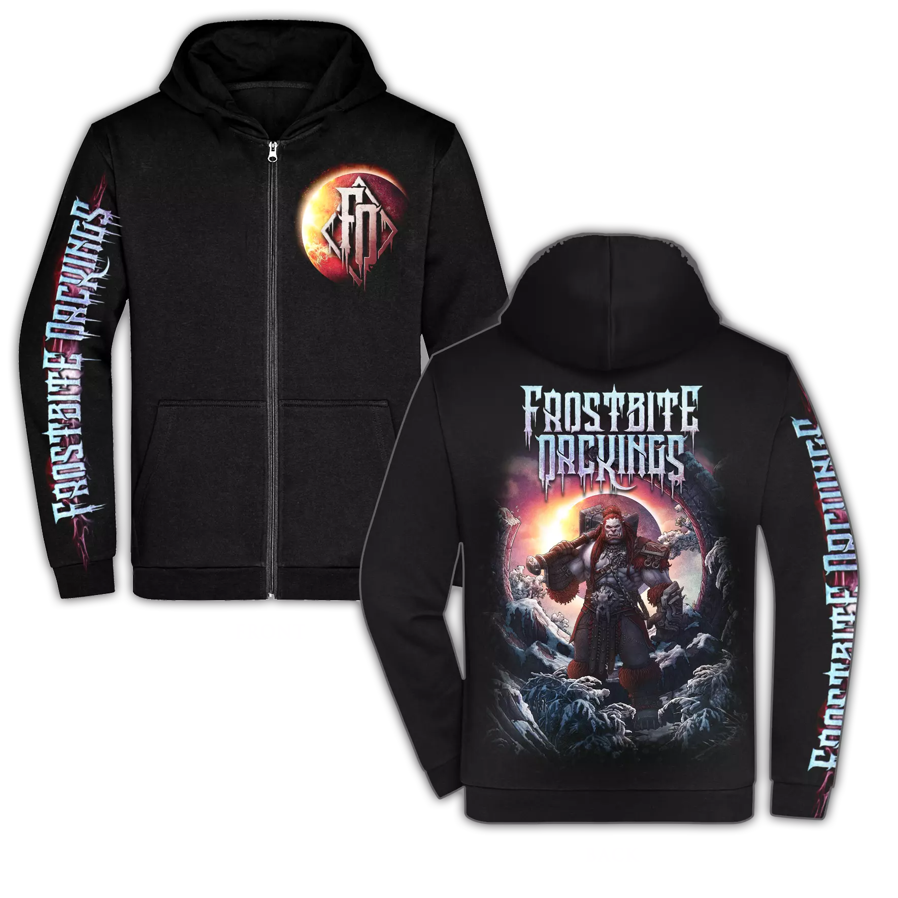 FROSTBITE ORCKINGS - The Orcish Eclipse [ZIP HOODIE]