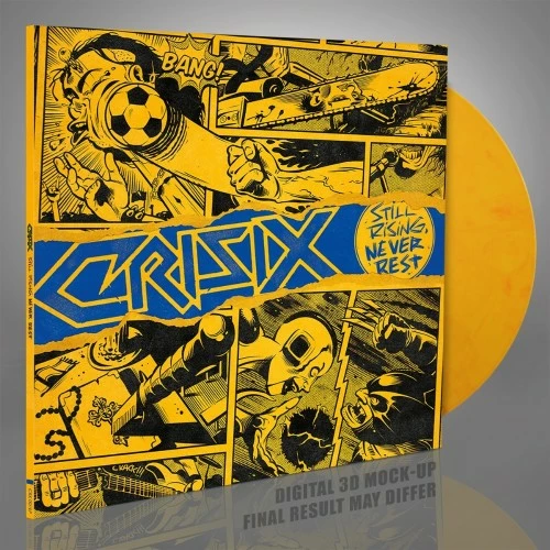 CRISIX - Still Rising... Never Rest [YELLOW/RED/ORANGE MARBLED LP]
