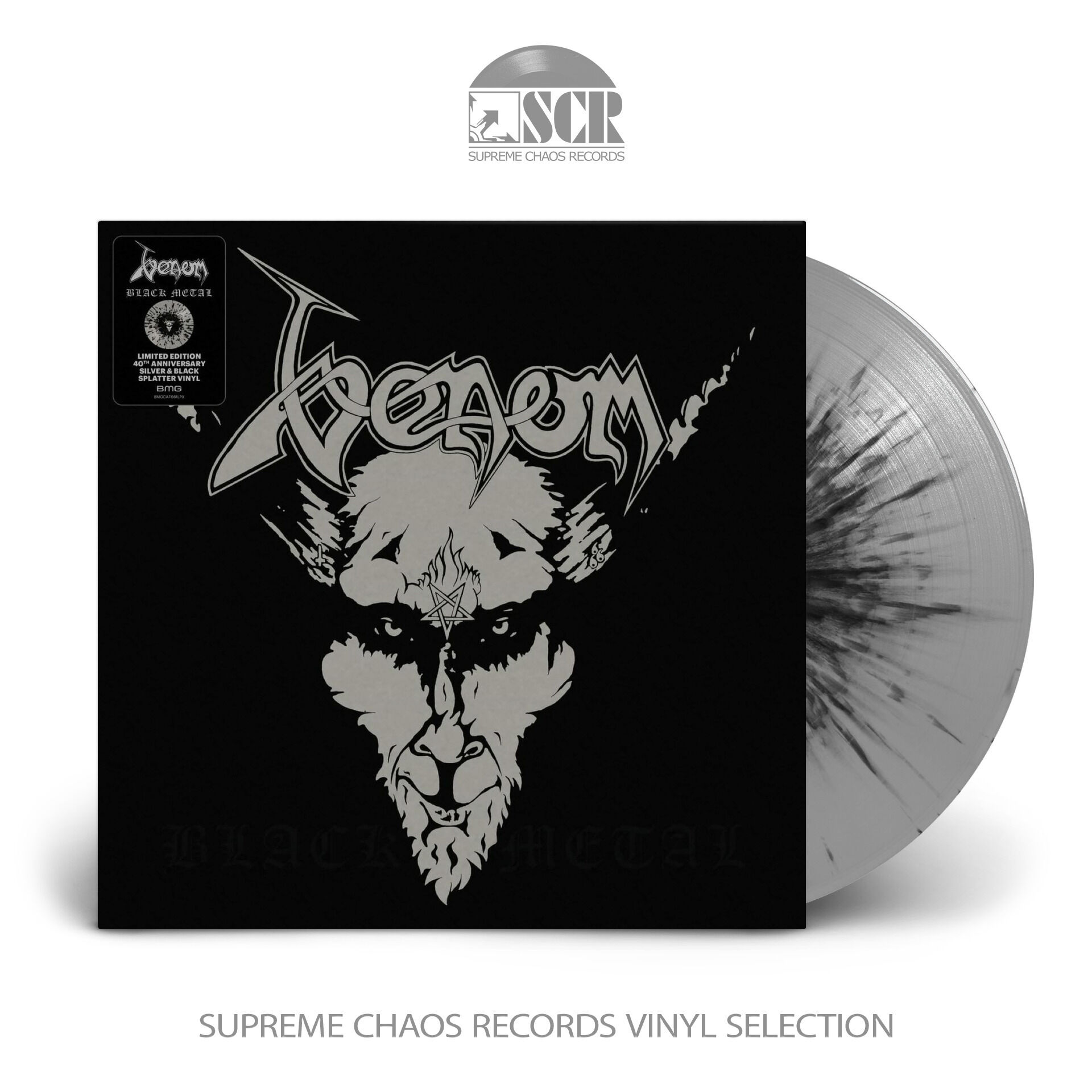 VENOM - Black Metal [SILVER/BLACK LP]