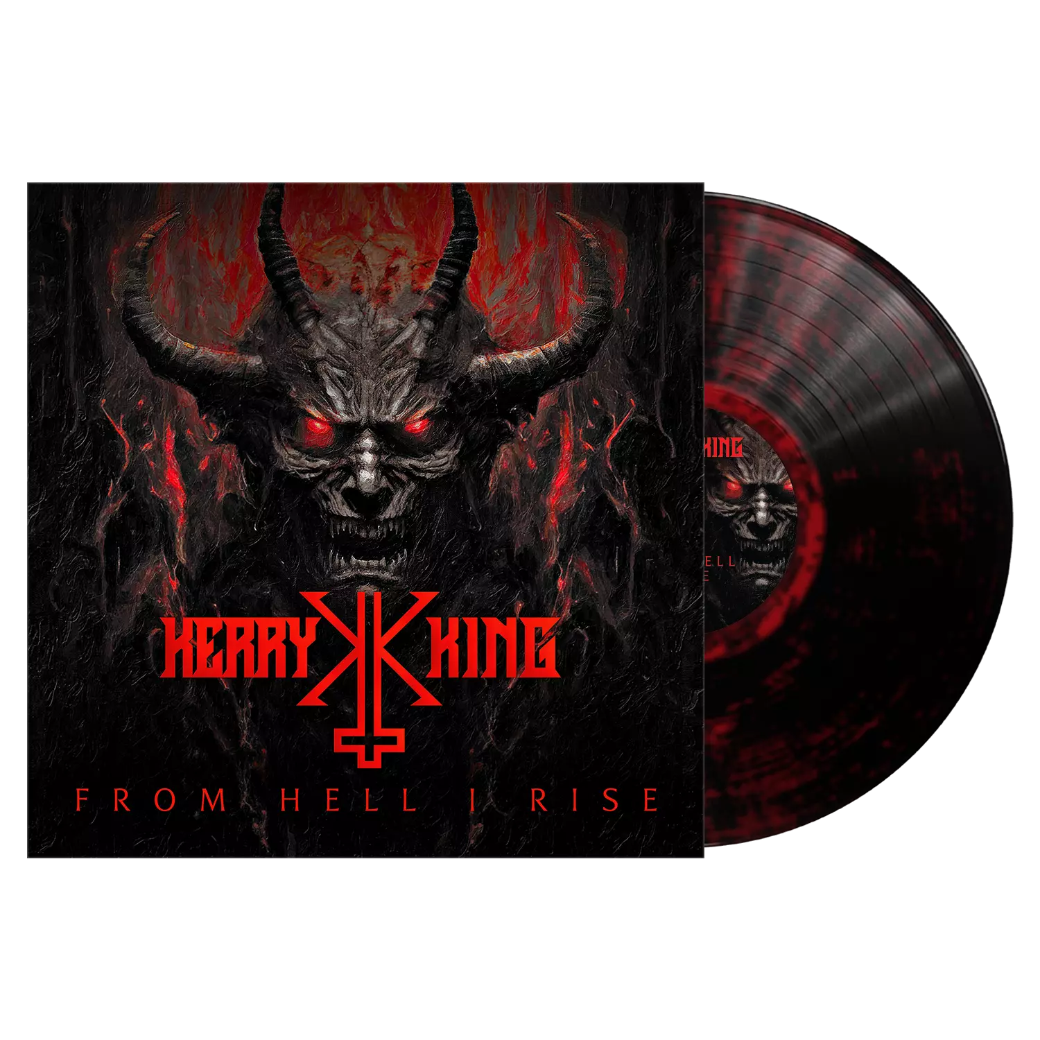 KERRY KING - From Hell I Rise [BLACK/DARK RED MARBLED LP]