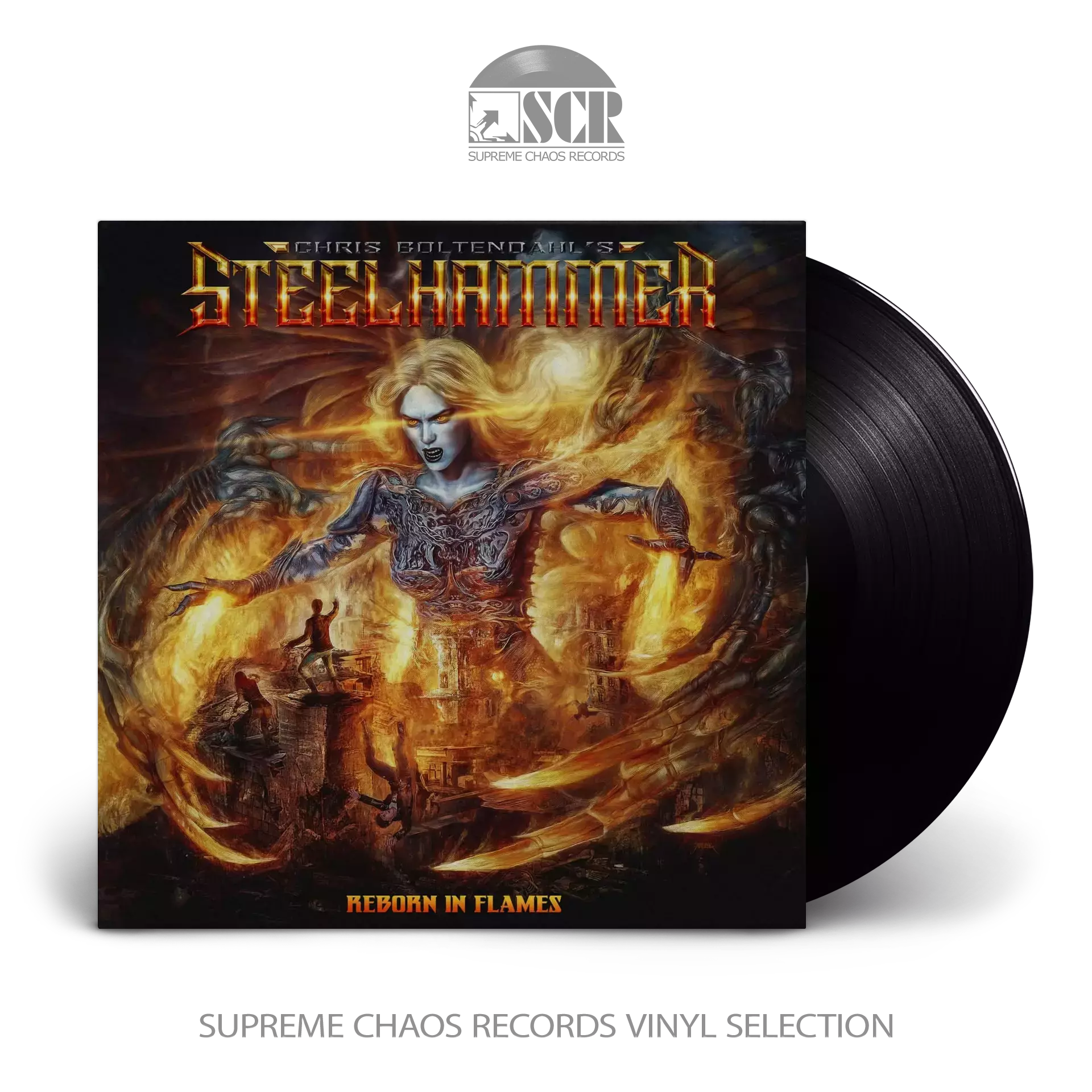 CHRIS BOHLTENDAHL'S STEELHAMMER - Reborn In Flames [BLACK LP]