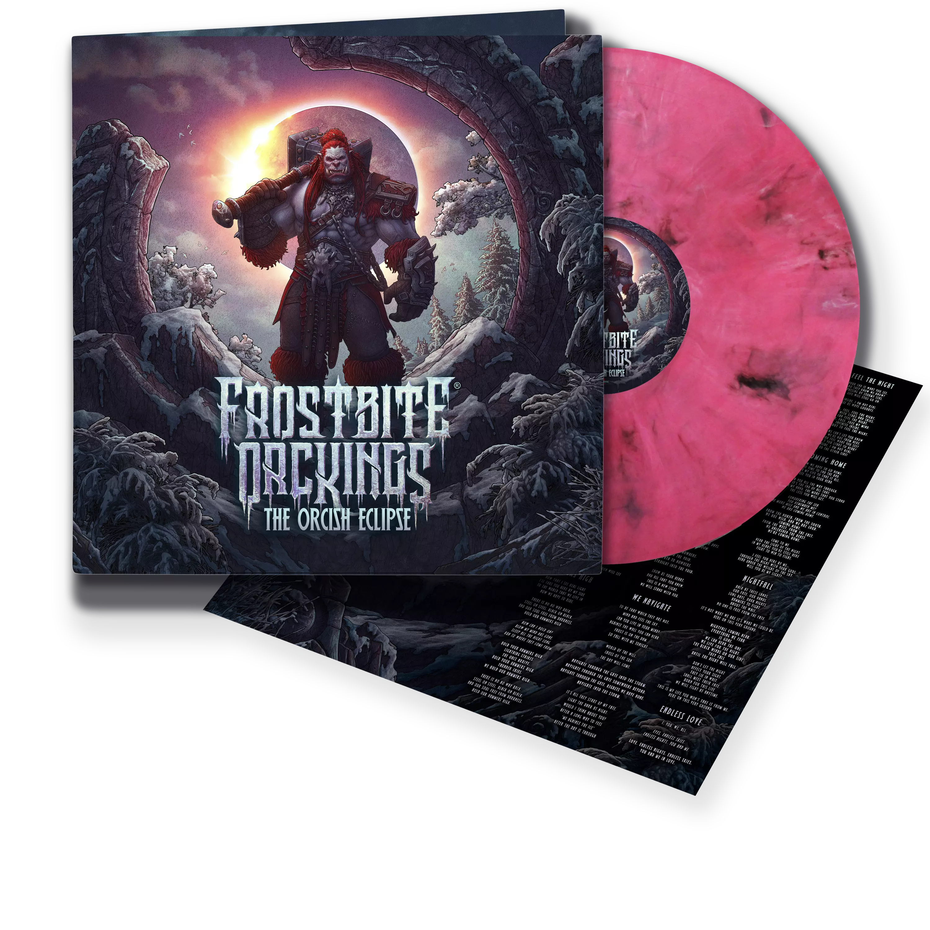 FROSTBITE ORCKINGS - The Orcish Eclipse [ECLIPSE PINK VINYL LP]