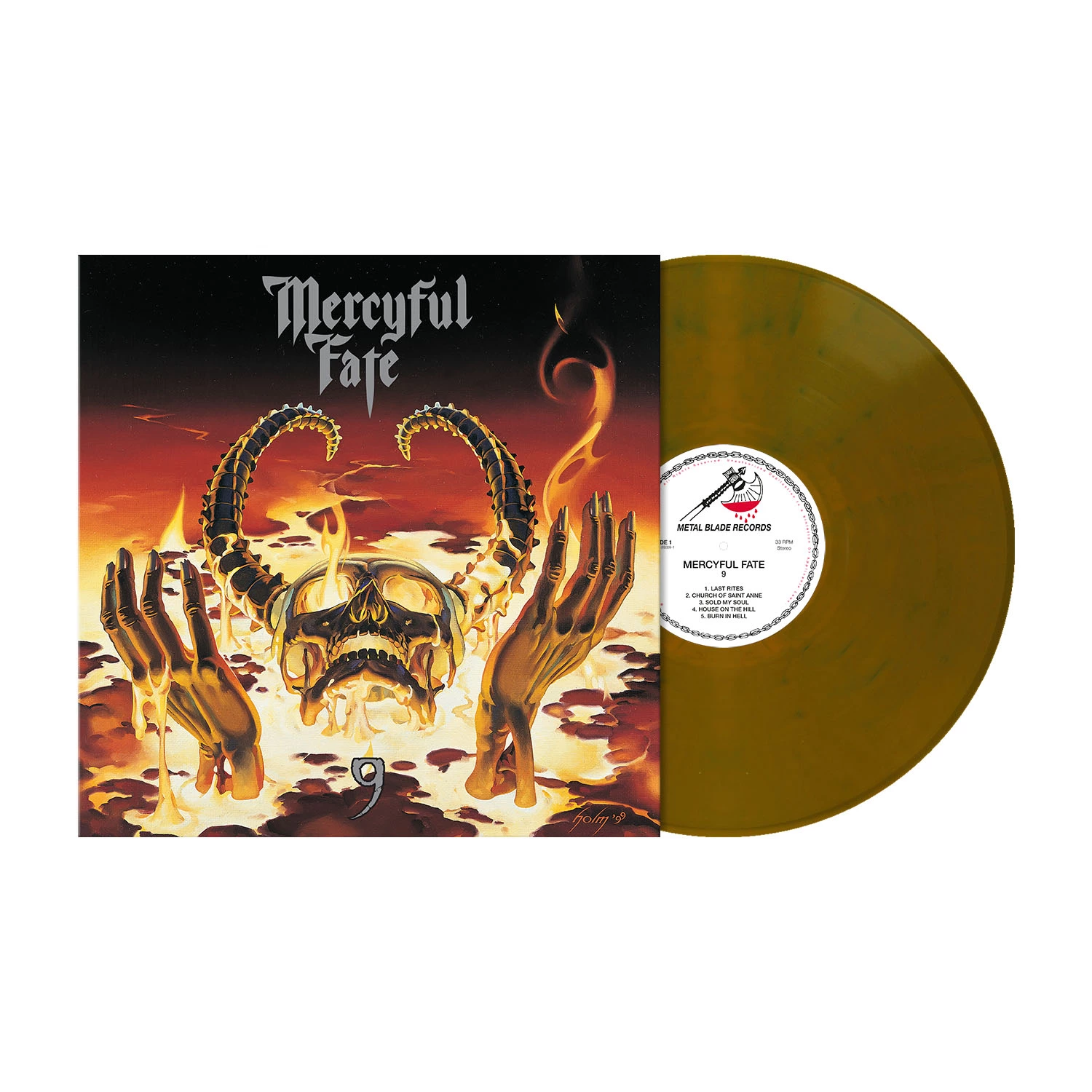 MERCYFUL FATE -9 (Re-Issue) [YELLOW OCHRE/BLUE SWIRLS LP]