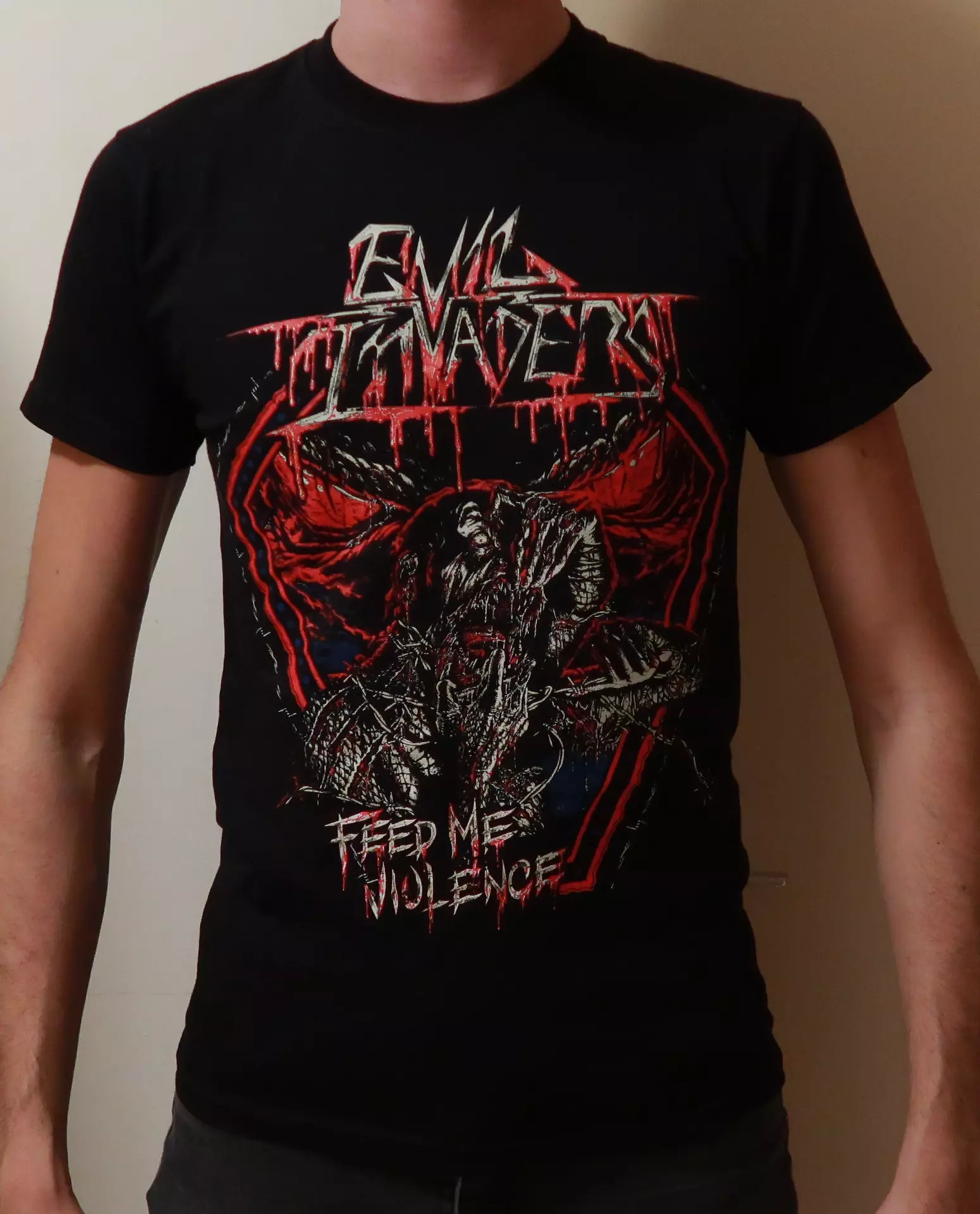 EVIL INVADERS - Feed Me Violence Black Shirt