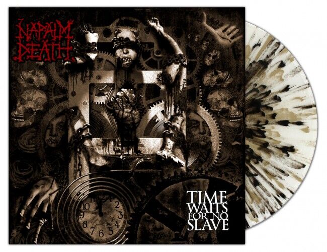 NAPALM DEATH - Time Waits For No Slave [EMP WHITE SPLATTER LP]