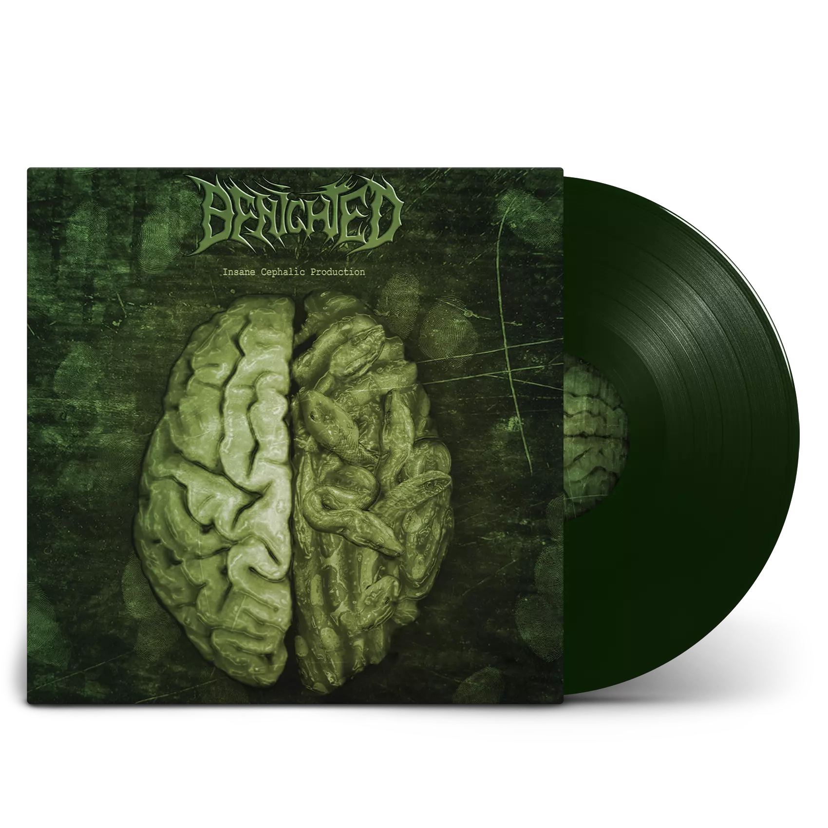 BENIGHTED - Insane Cephalic Production [DARK GREEN LP]