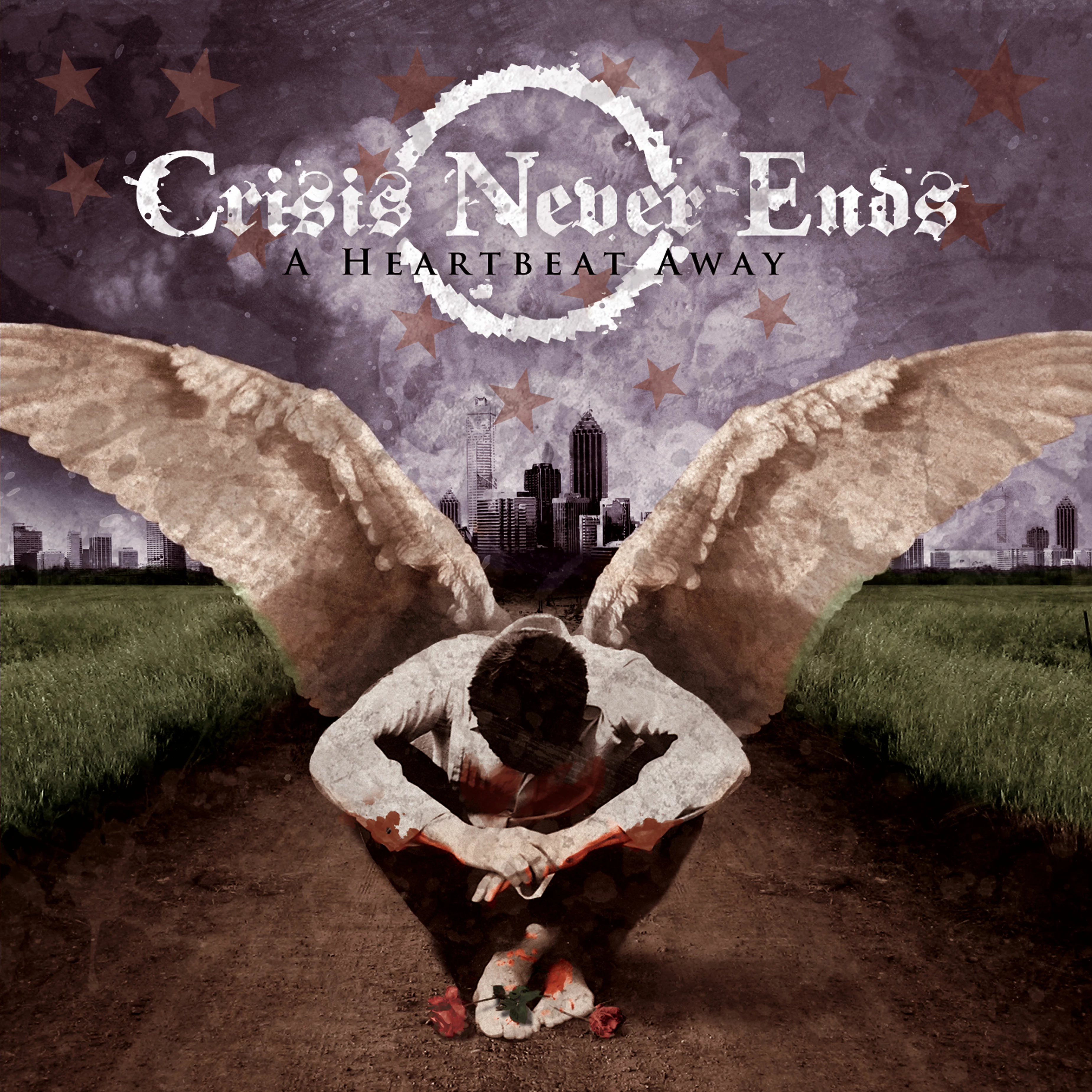 CRISIS NEVER ENDS - A Heartbeat Away [BLACK LP]