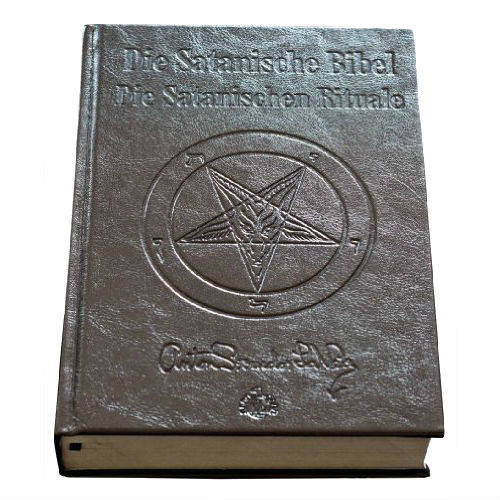 ANTON SZANDOR LAVEY - Die Satanische Bibel / Die Satanischen Rituale [LEATHER EDITION BOOK]