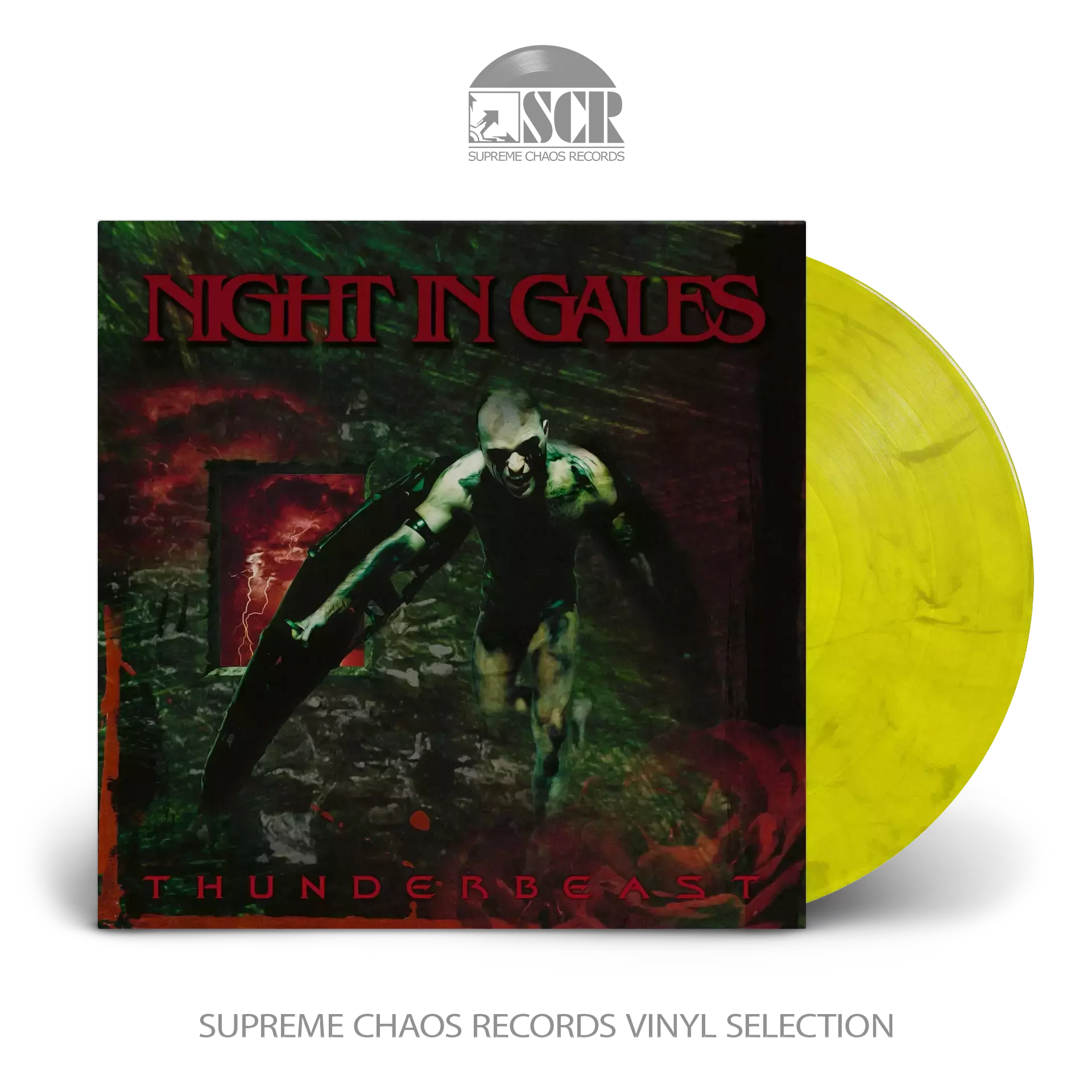 NIGHT IN GALES - Thunderbeast [YELLOW/BLACK MARBLED LP]