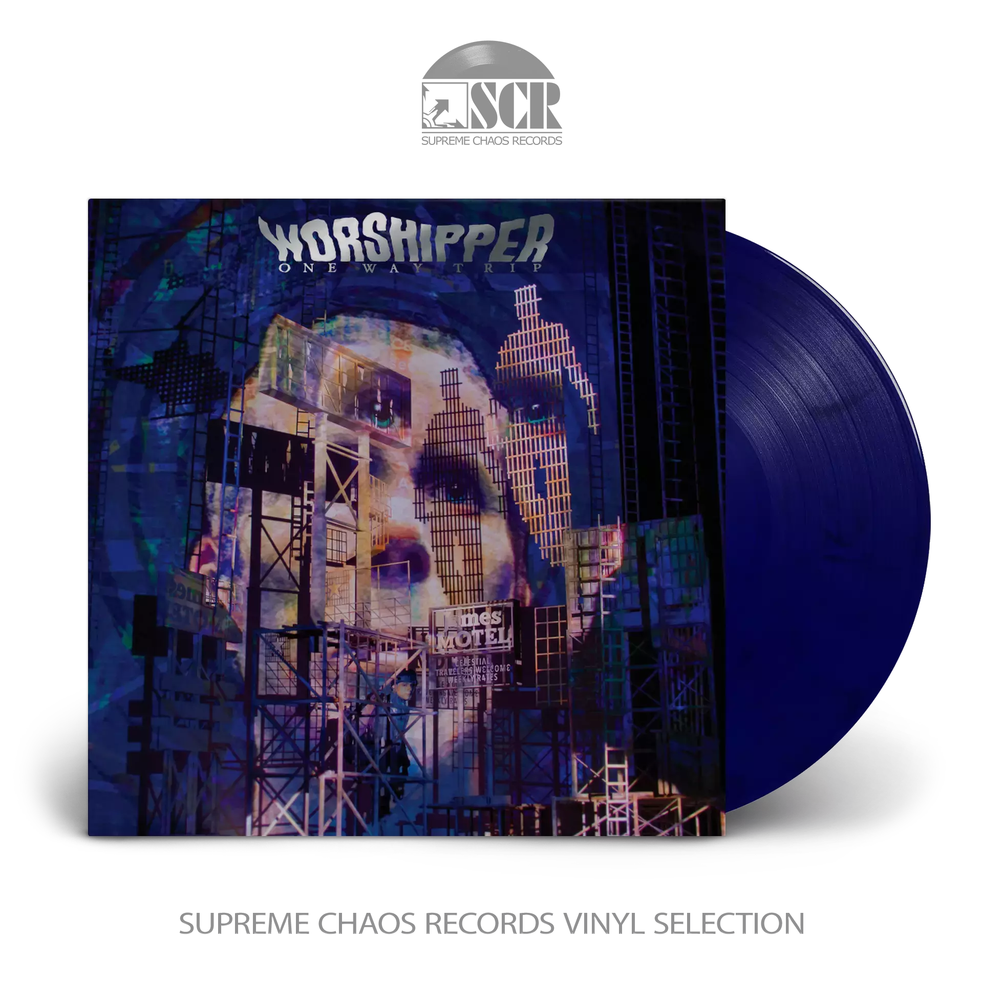 WORSHIPPER - One Way Trip [BLUE/BLACK MARBLED LP]