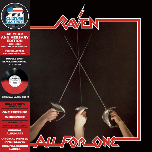 RAVEN - All For One [BLACK/BLOOD RED SPLIT LP]