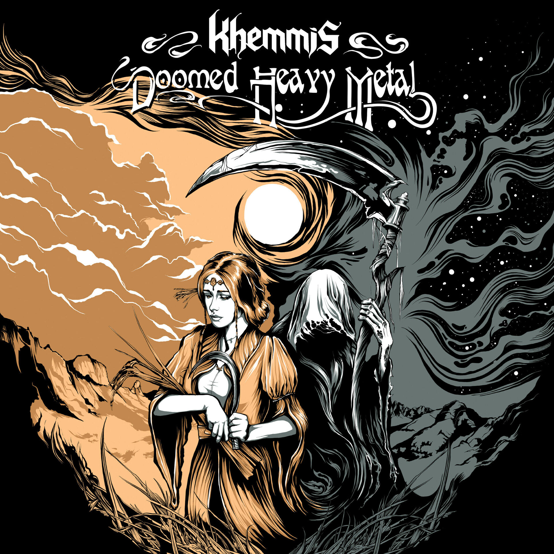 KHEMMIS - Doomed Heavy Metal [CLEAR/BLACK SPLATTER LP]