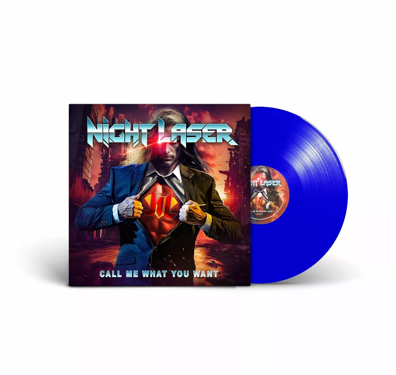 NIGHT LASER - Call Me What You Want [SOLID BLUE CIELO LP]