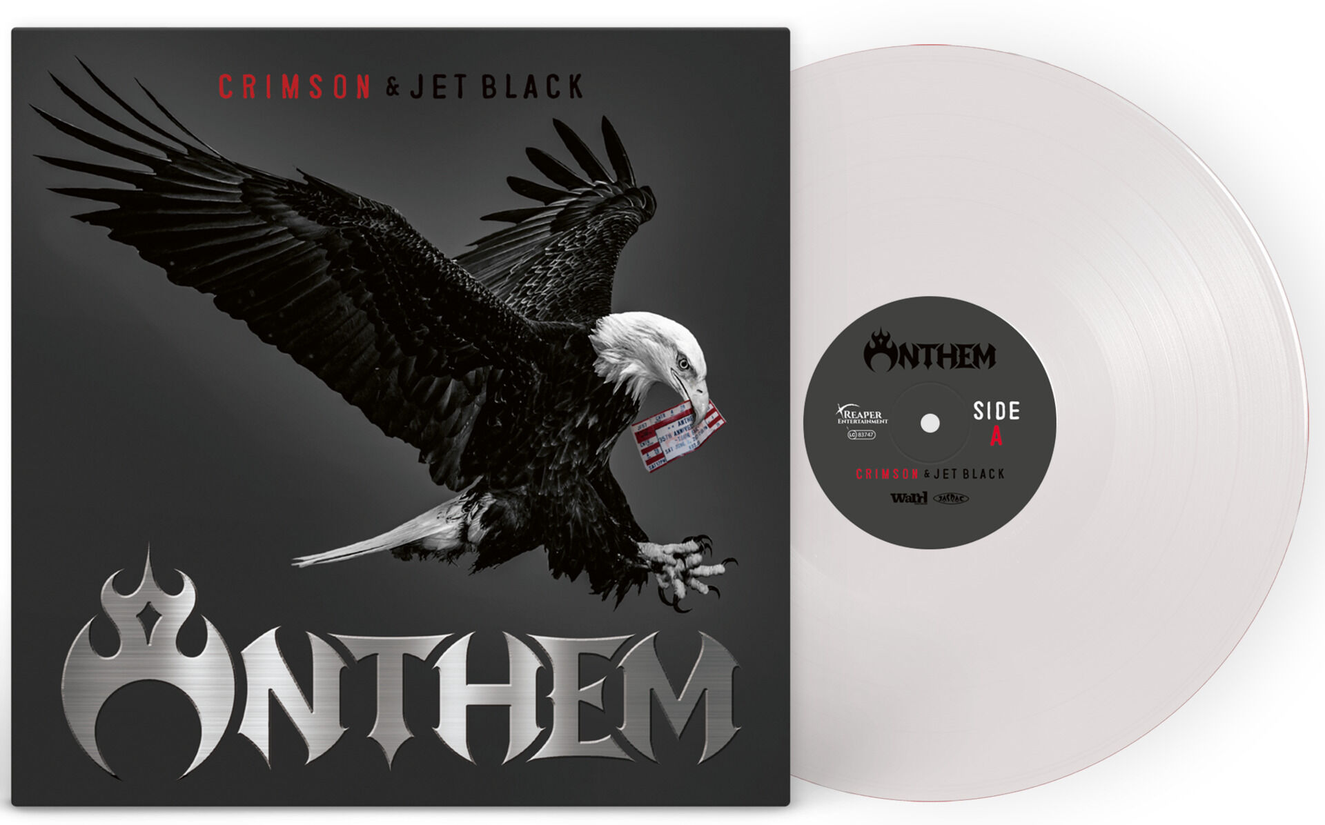 ANTHEM - Crimson & Jet Black [WHITE LP]