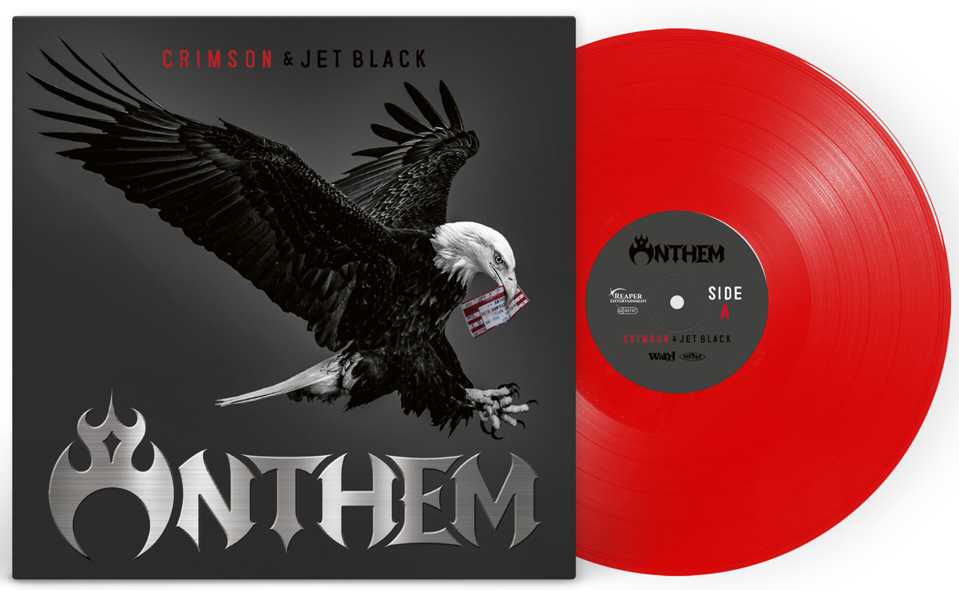 ANTHEM - Crimson & Jet Black [RED LP]