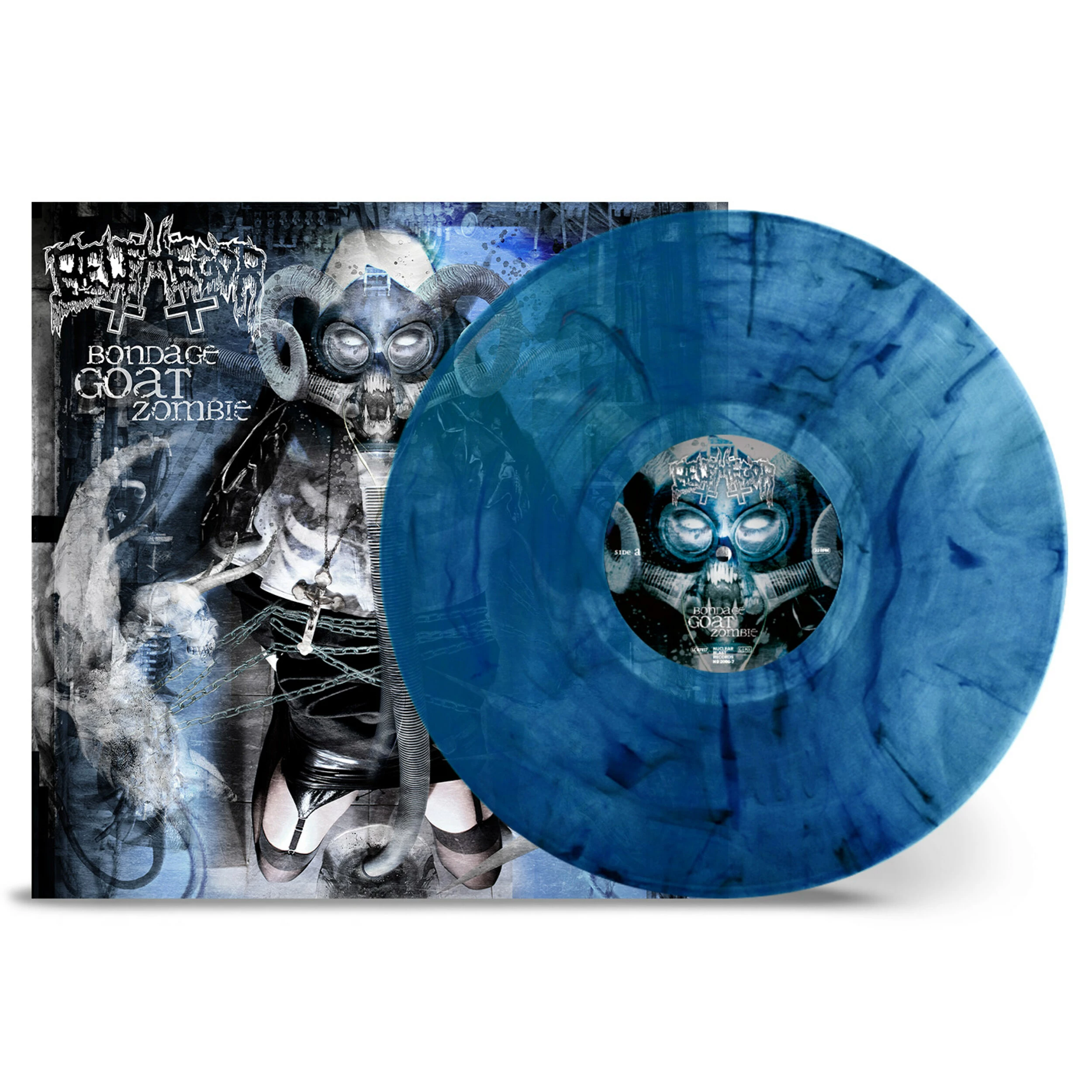 BELPHEGOR - Bondage Goat Zombie [TRANSPARENT BLUE/BLACK MARBLED LP]